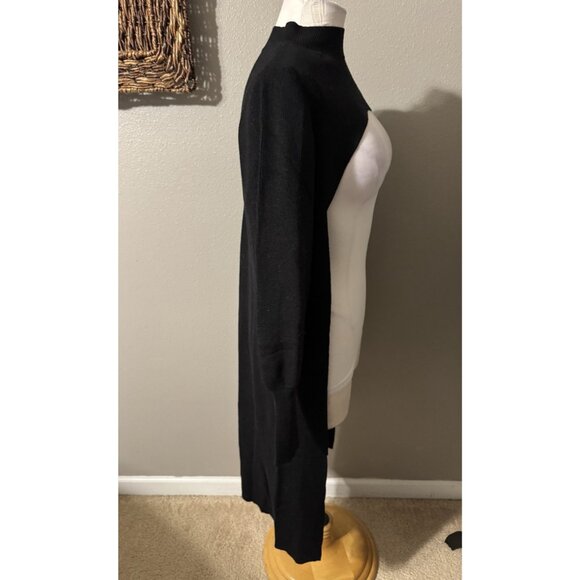 Fashion To Figure Black Long Back Shoulder Shrug Duster Sweater Plus Size 0 NWT - Picture 5 of 13